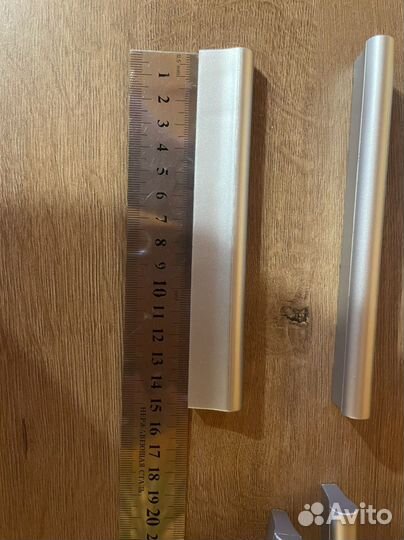 Мебельные ручки пластик серый металлик