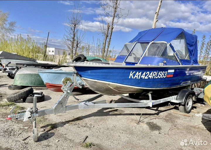 Лодочный прицеп «Аква 55» с лебедкой