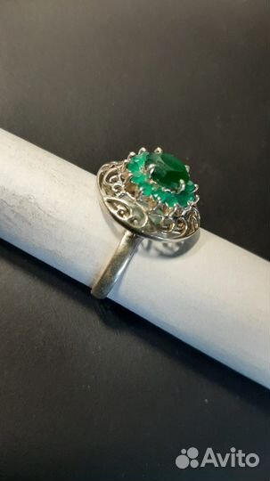 Комплекты 19.5 и 20 р.С Изумрудами(4.6 Ct) Кашмир