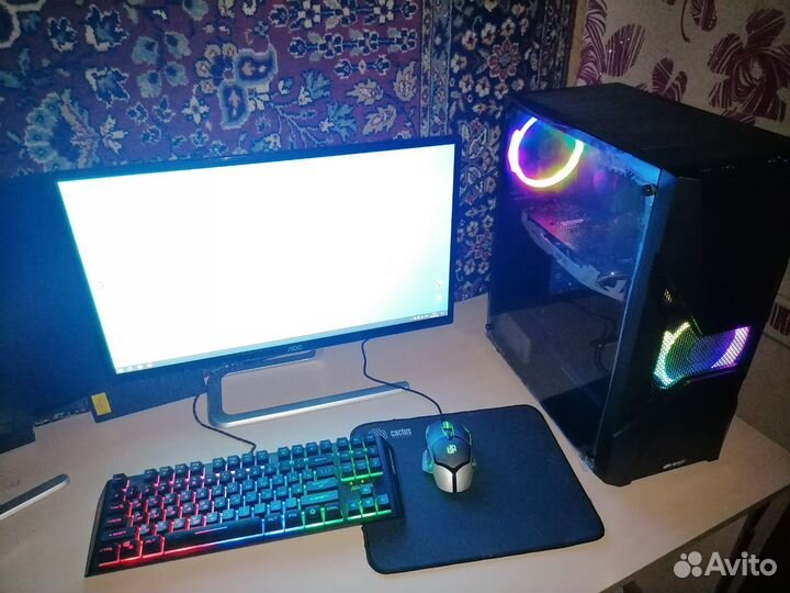 Игровой компьютер, i3 10100f,GTX 1060 3 GB,16 gb