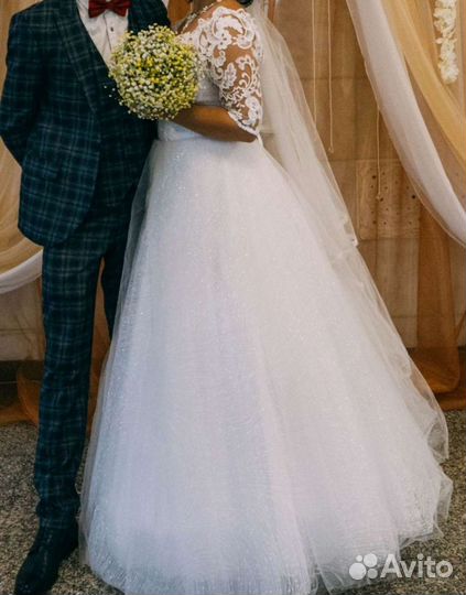 Свадебное платье пышное