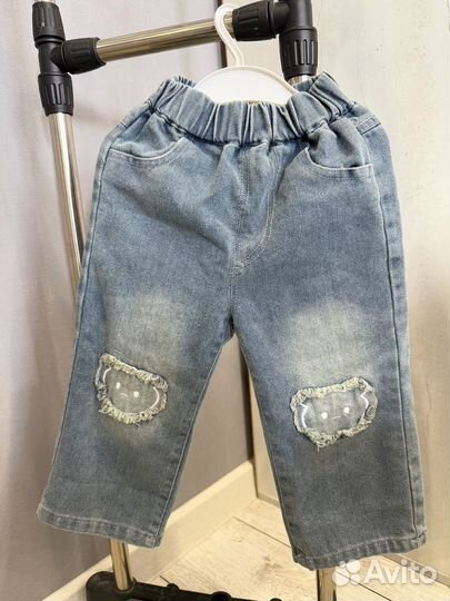Джинсы для девочки 92