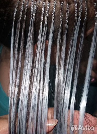 Цветное наращивание волос