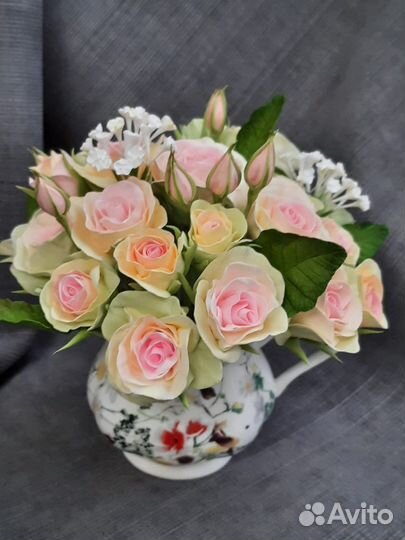 Цветы из холодного фарфора