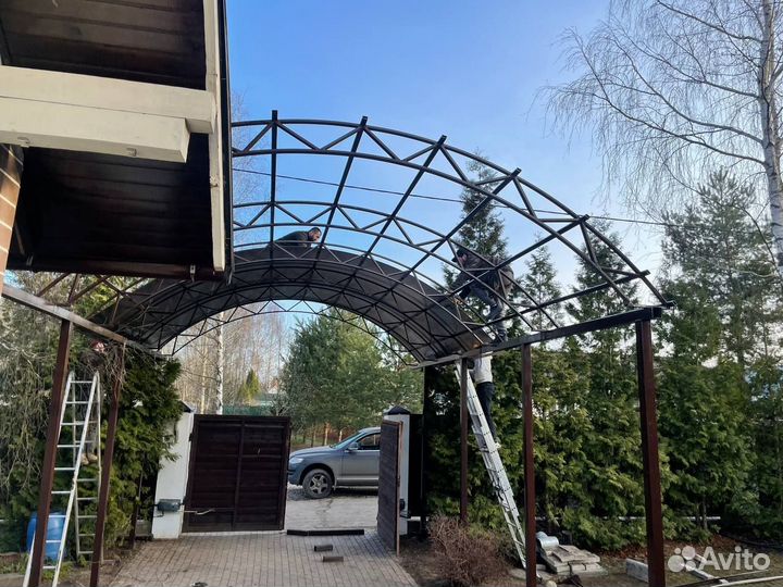 Навес из поликарбоната
