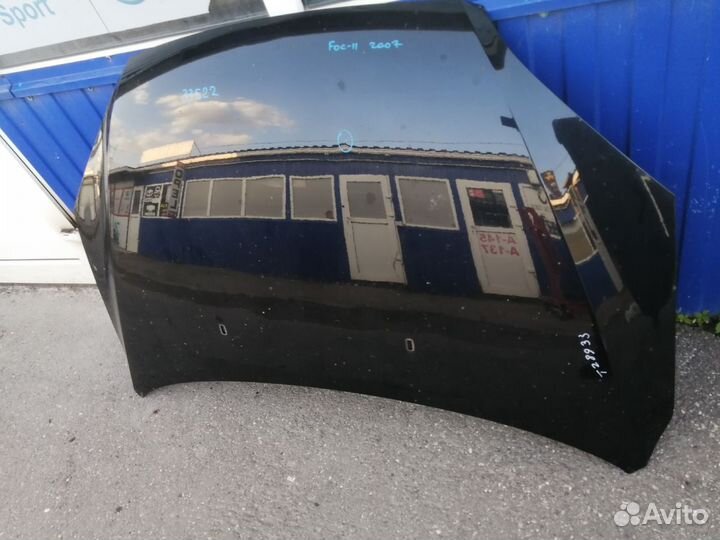 Капот Ford Focus 2 2007 чёрный