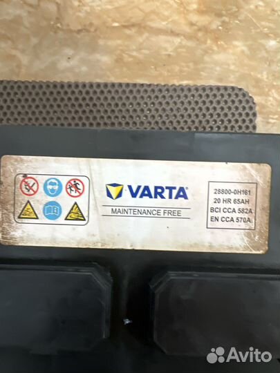 Аккумулятор varta