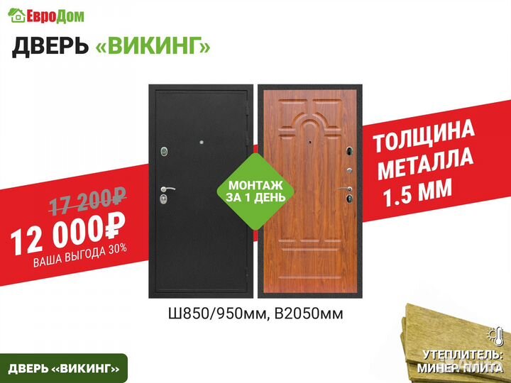 Двери входные стальные