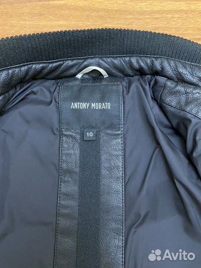 Куртка кожаная осенняя утепленная Antony Morato