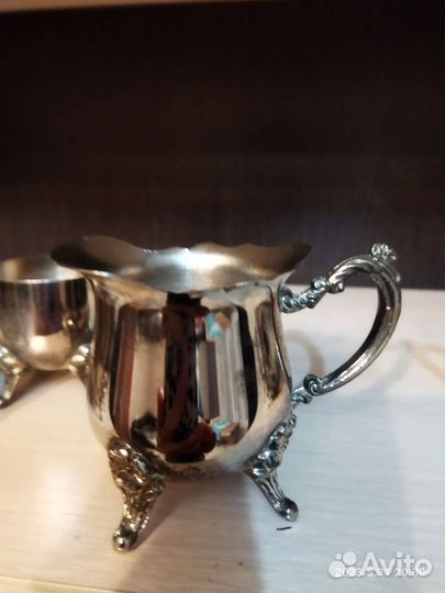 Кофейный сервиз мельхиоровый времён СССР