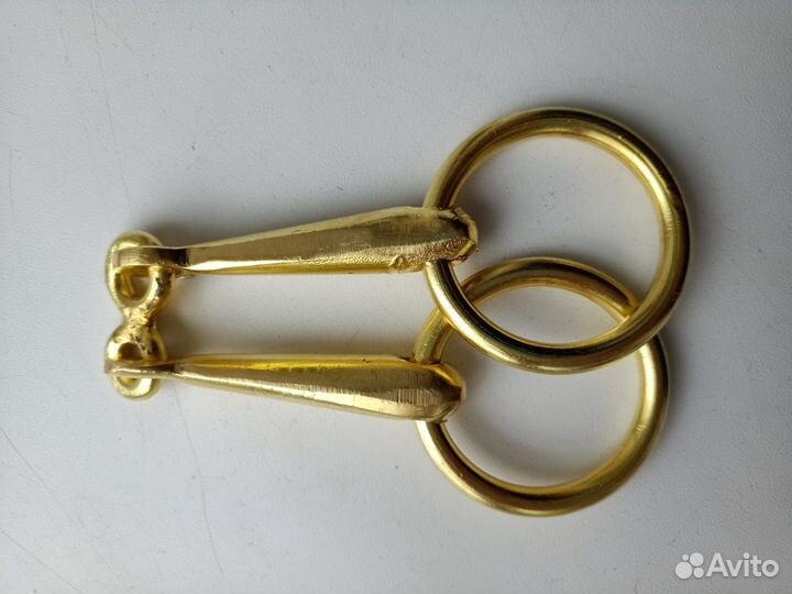 Трензель для лошади нержавеющей из латуни