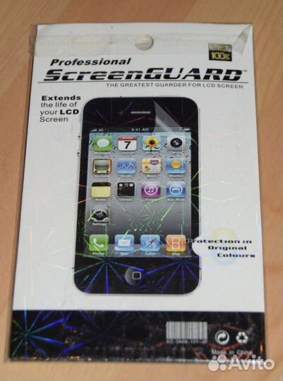 Защитное стекло пленка на iPhone 4, 4S