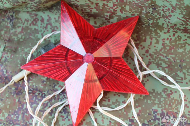 Звезда на елку СССР новогодняя игрушка елка