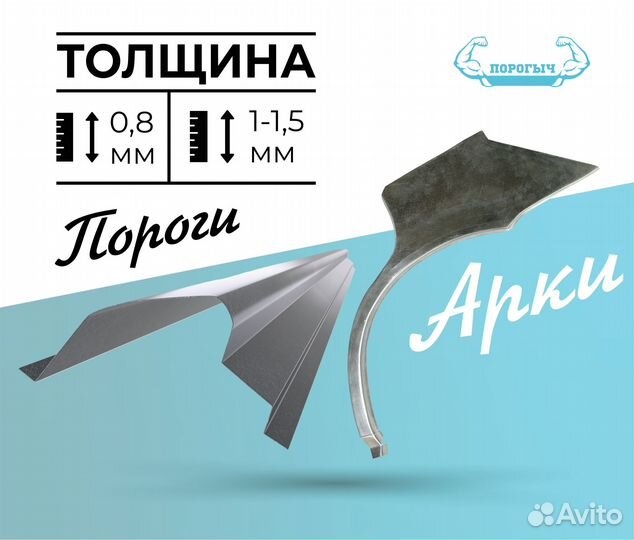 Пороги и арки Kia Cerato 1 Южное Бутово