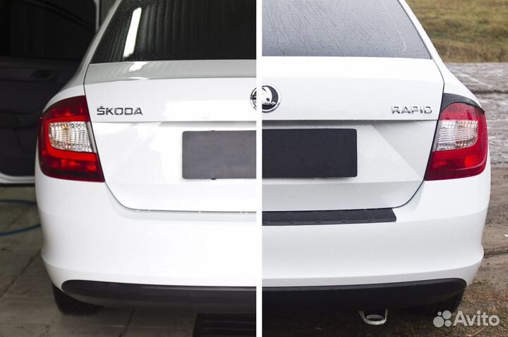 Реснички задние Шкода Рапид (12-19) RA