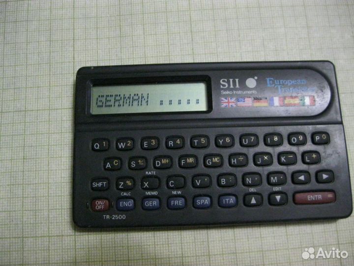 Электронная записная книжка переводчик Seiko SII
