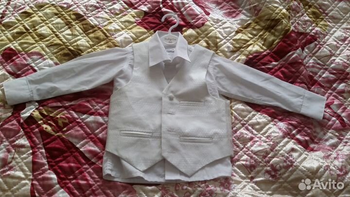 Нарядная рубашка с жилетом