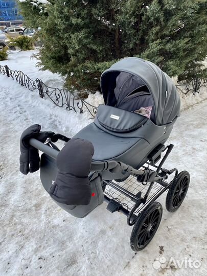 Коляска 2 в 1 эко кожа