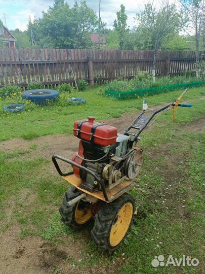 Мотоблок с телегой