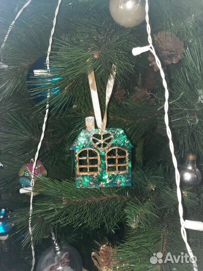 Новогодние игрушки из эпоксидной смолы