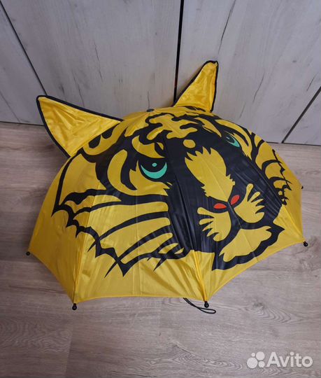 Зонт детский Тигр с ушками