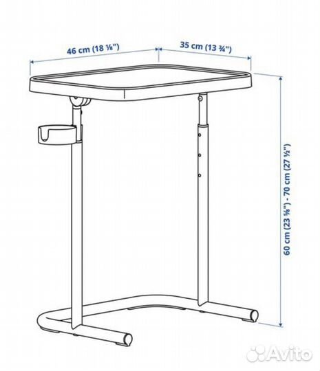 Столик IKEA bjorkasen бежевый оригинал новый