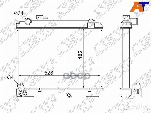 Радиатор Toyota Dyna 95-99 / ToyoAce 95-99 TY00