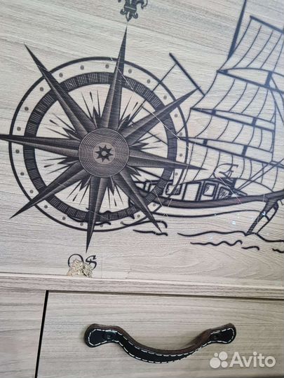 Детская кровать чердак со столом и шкафом