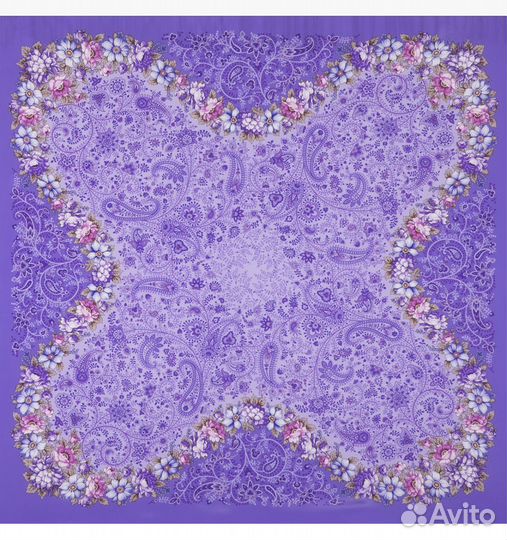 Нежный струящийся платок из натурального шёлка