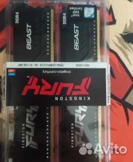 Оперативная память Kingston Fury Beast 16Gb ddr4