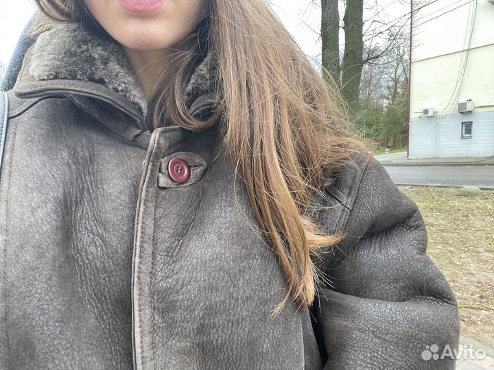 Дубленка натуральная оверсайз