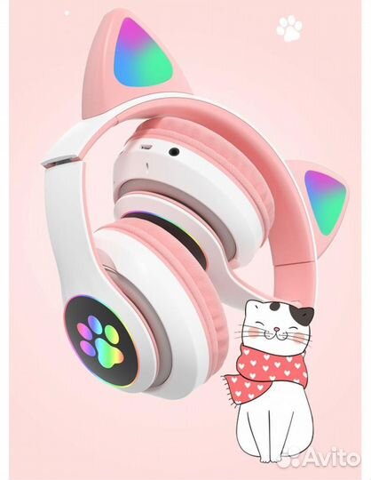 Беспроводные наушники CAT ear STN-28, розовый