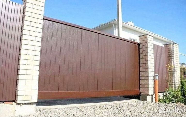 Откатные ворота под ключ