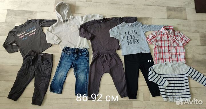 Осенние вещи пакетом на мальчика 86-92