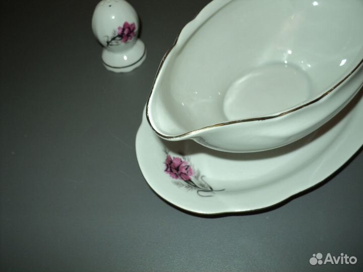 Соусник-сметанник Cmielow 60-е годы фарфор