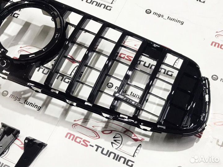 Решетка Mercedes GLC-Coupe C253 GT AMG Black 2019+