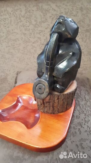 Сувенир Медведь- пепельница, фигурка