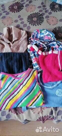 Детская одежда для девочек 122 128 пакетом