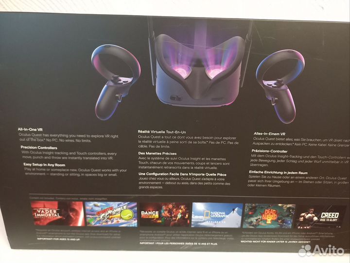 Шлем виртуальной реальности oculus guest