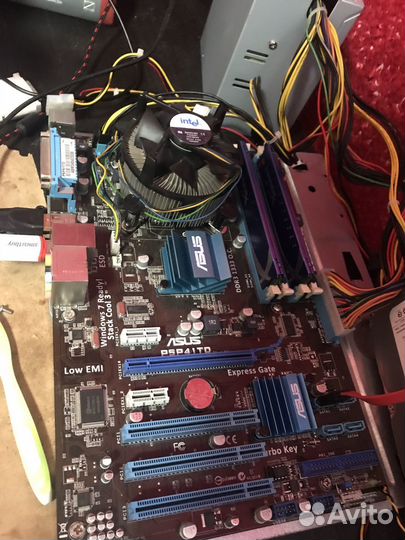 Комплект мать, проц, память