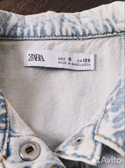 Джинсовый сарафан Zara 128