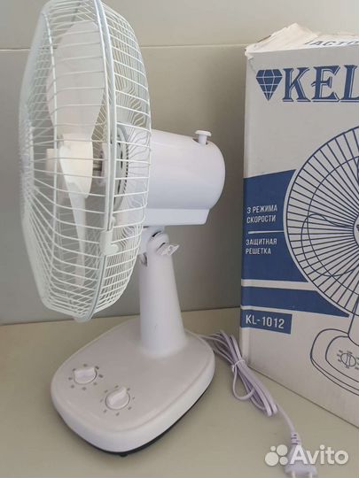 Вентилятор настольный 3 скорости,100Вт новый