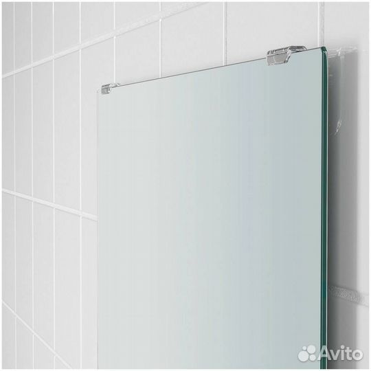 Зеркало с полкой икеа нюшён, 50х60 см