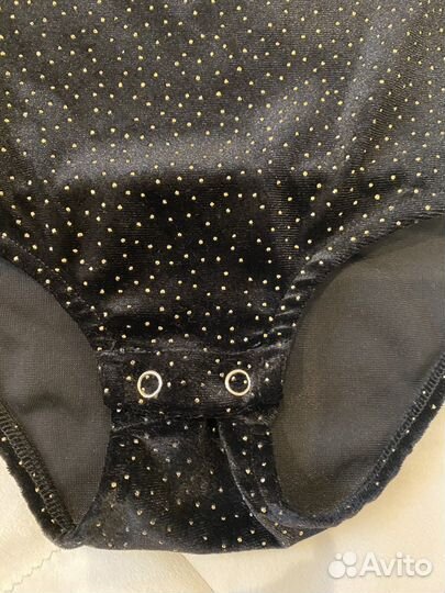 Боди Zara из черного бархата и юбка 140 см 9/10 л