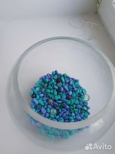 Аквариум круглый декоративный 5,6 литров