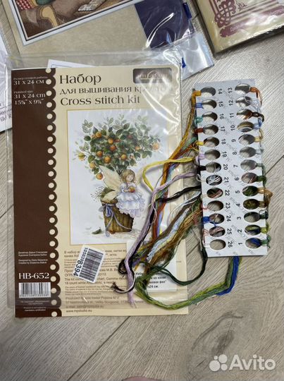 Наборы для вышивки крестом остатки риолис пазлы