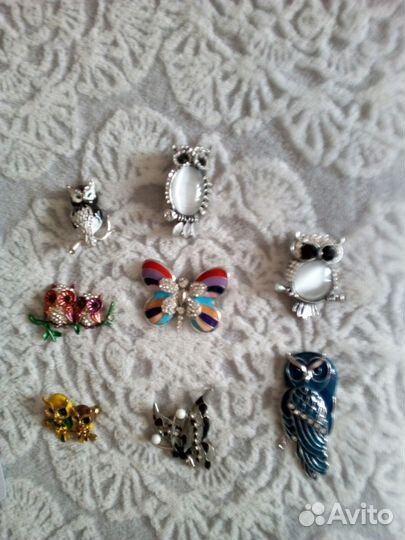 Брошки совы и другие