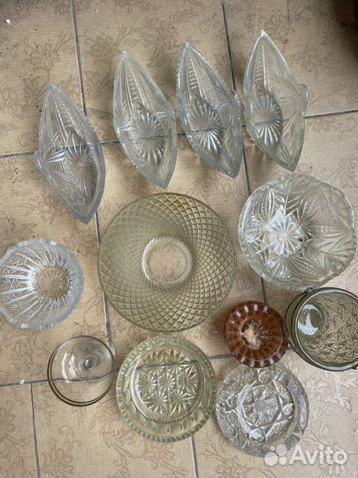 Хрустальная ладья, хрустальная посуда