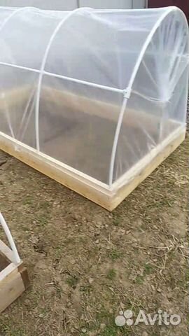 Парник откидной из полимерных труб,установка