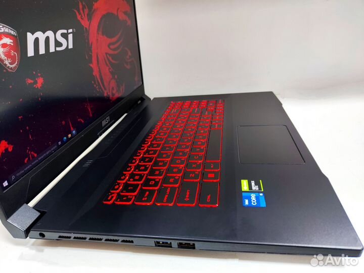 Игровой, как новый MSI17.3 ips144hz,i5,1650ti,16gb